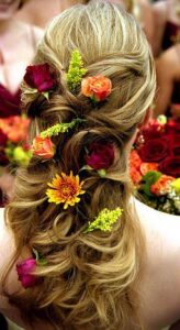 semi recogido novia