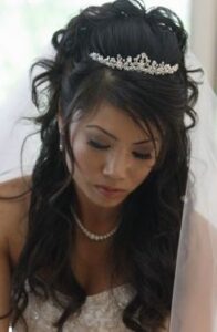 semi recogido novia
