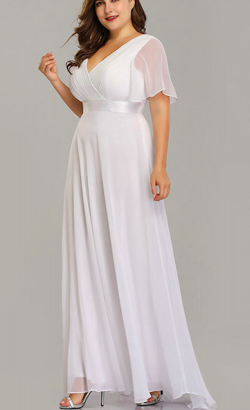 vestido novia civil mangas